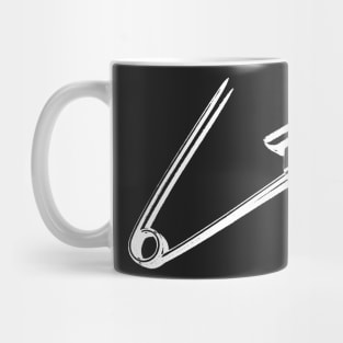 Safety Pin - What the Punk? - Stay Sharp - white edition Mug